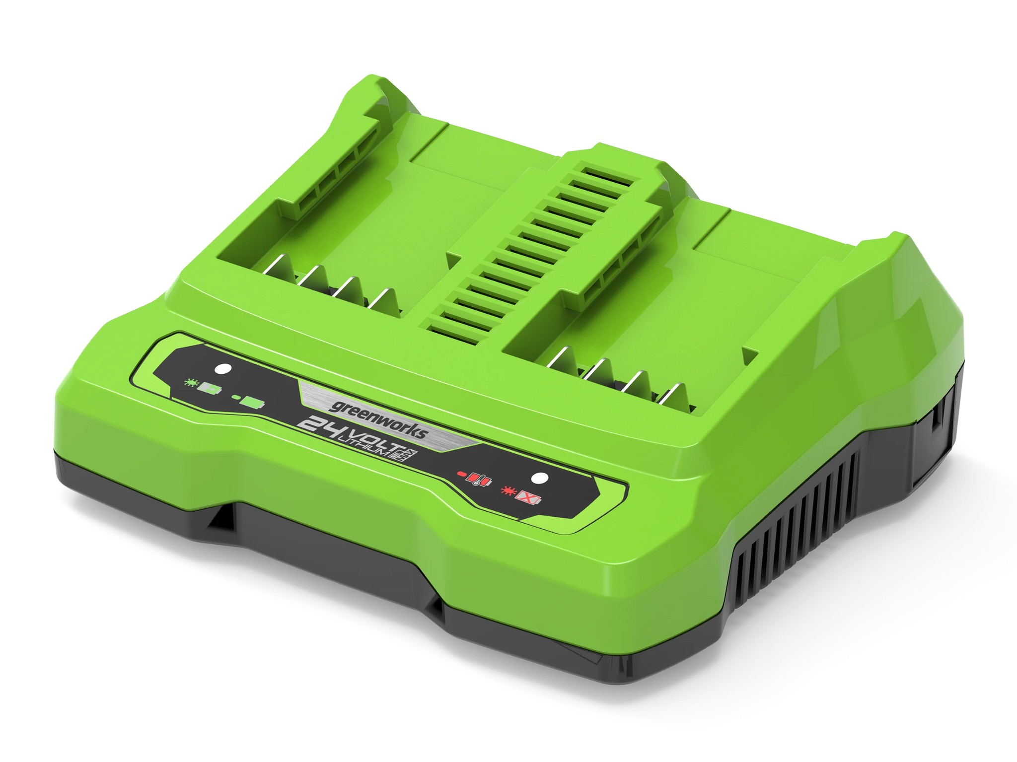 Greenworks 24V Li-Ion 4A Dual Port Fast Charger — Chargers