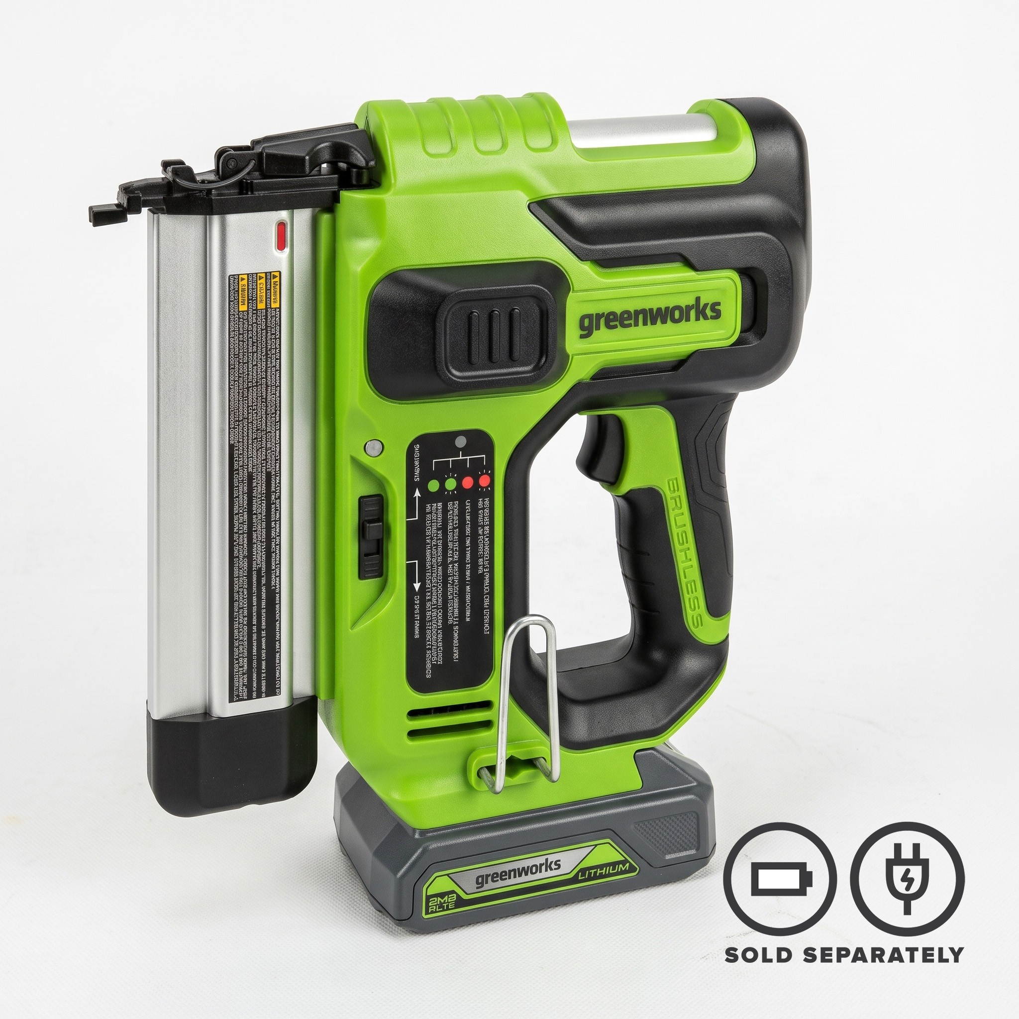 Greenworks 24V 18GA Brad Nailer — Staple Guns & Staples