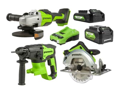Greenworks 24V Saw Hammer Grind 3 Piece 2.0/4.0Ah Kit — Combo Kits