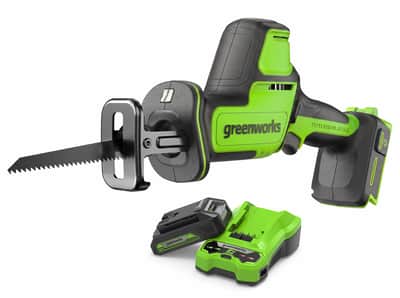 Greenworks 24V Compact Reciprocating Saw 2.0Ah Kit — Reciprocating Saws