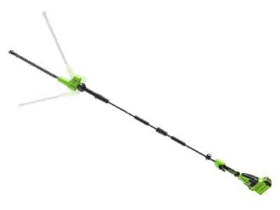Greenworks 40V Long Reach Hedge Trimmer 510mm Skin — Hedge Trimmers
