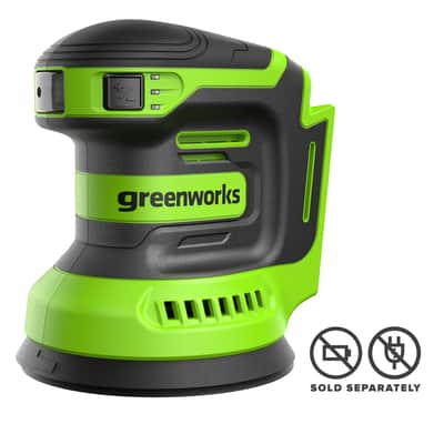 Greenworks 24V Random Orbital Sander 125mm Skin — Sanders