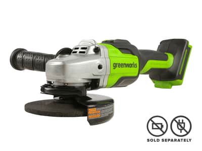 Greenworks 24V Angle Grinder 100mm Brushless Skin — Grinders