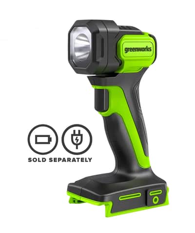 Greenworks 24V LED Flashlight 200 Lumen Skin — Work Lights & Torches