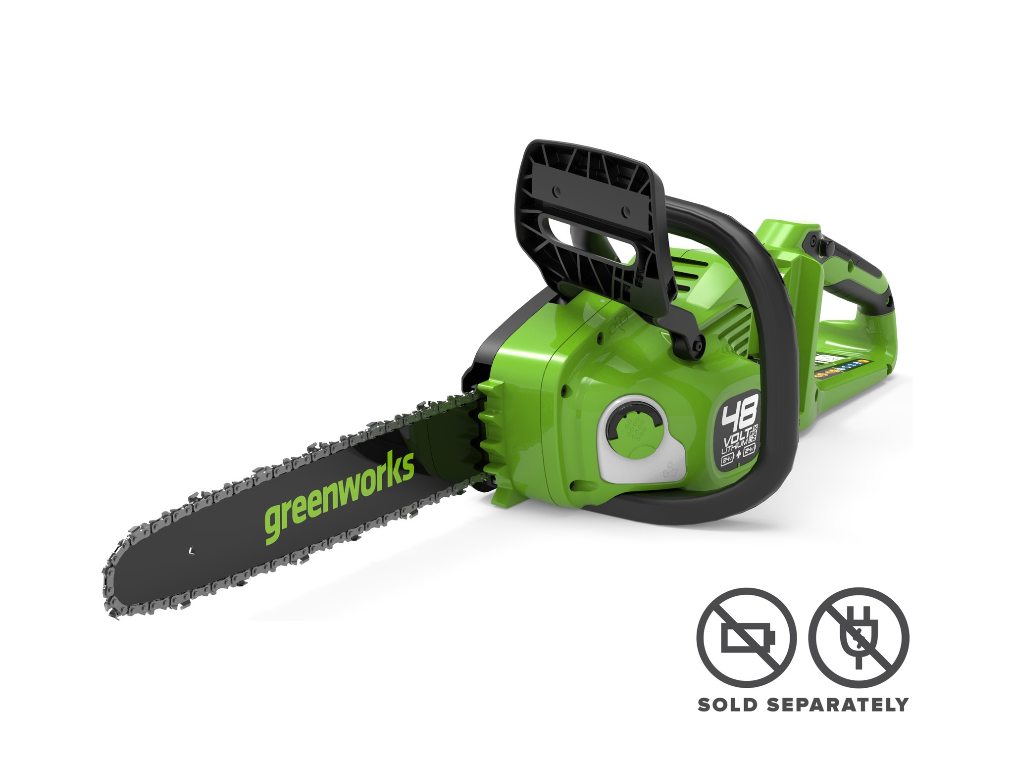 Greenworks 24Vx2 Chainsaw 14" Brushless  Skin — image 1
