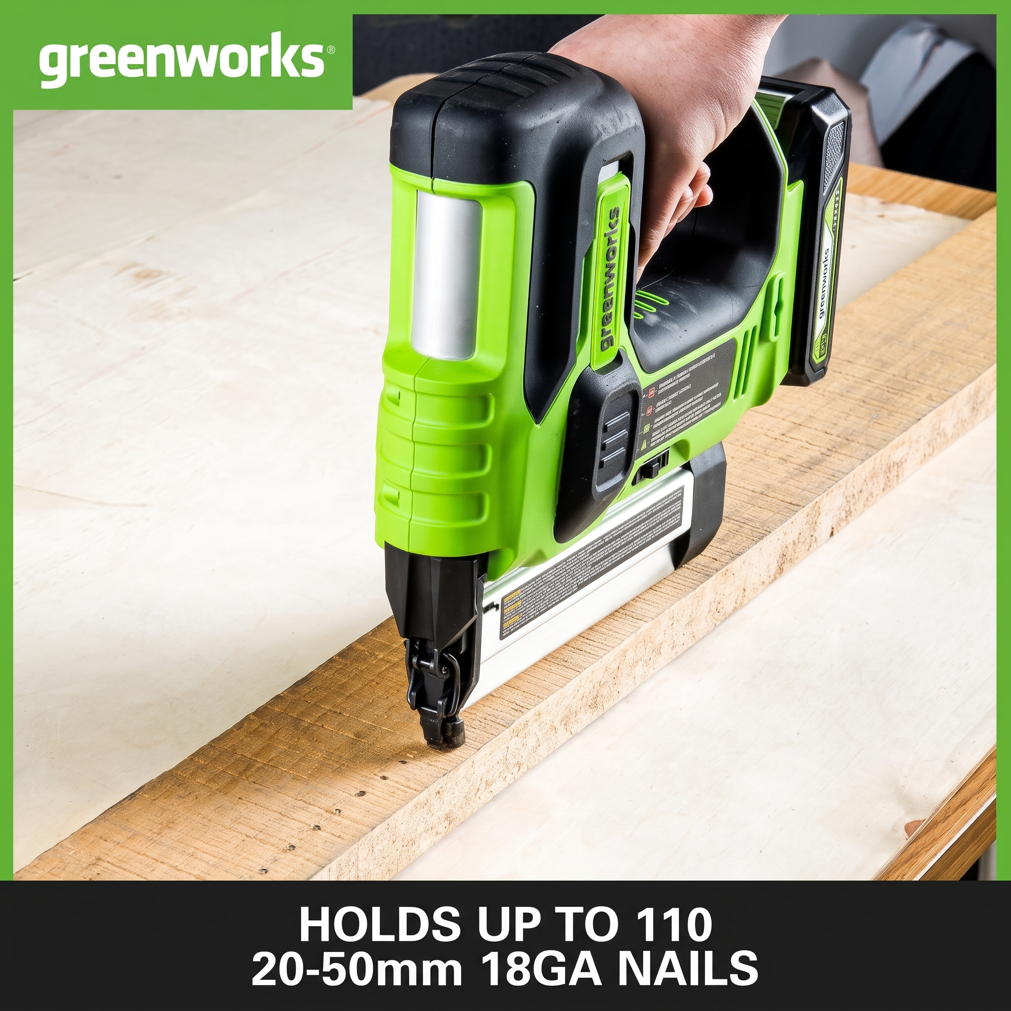 Greenworks 24V 18GA Brad Nailer Skin — image 3