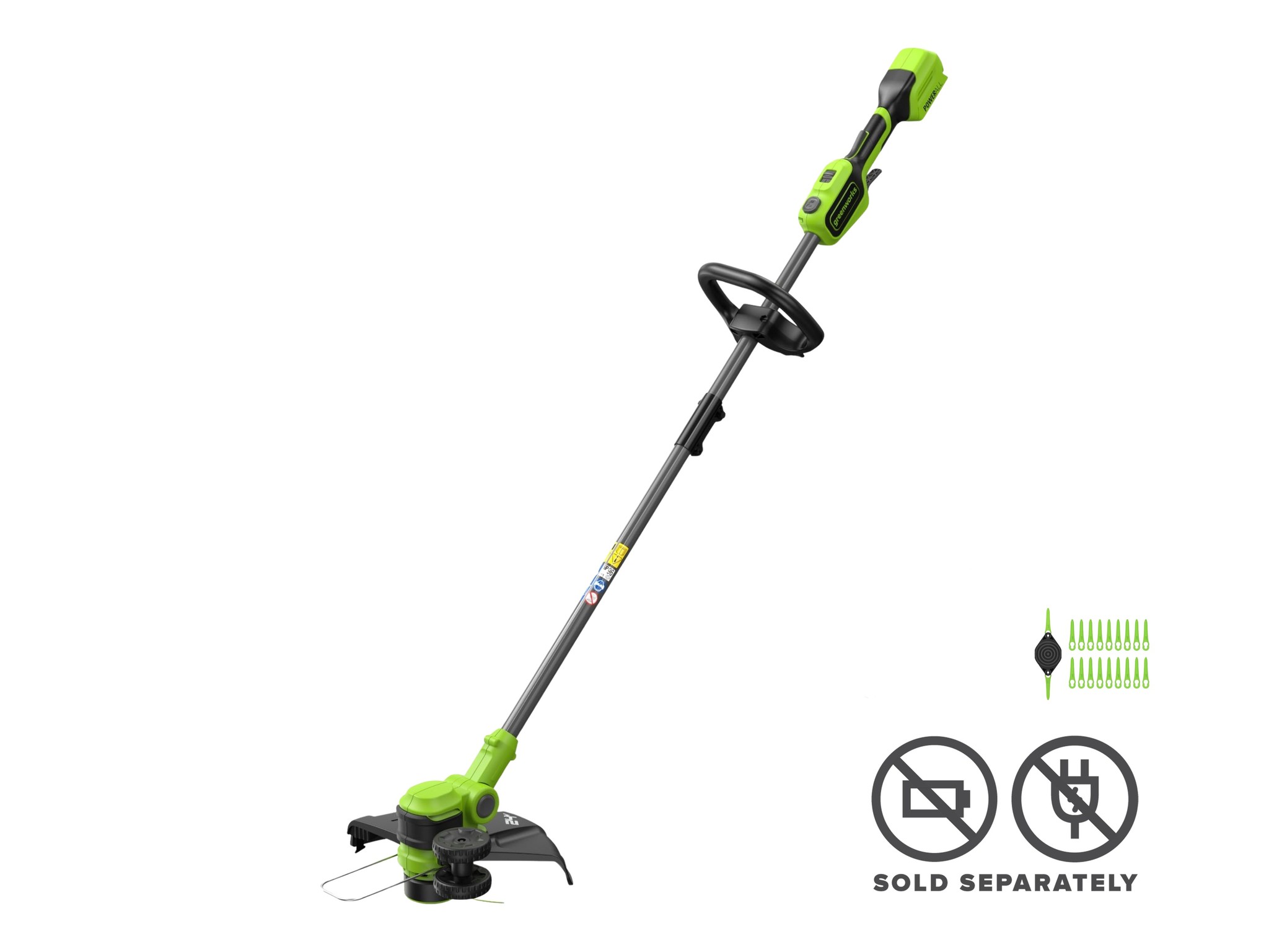 Greenworks 24V Cordless Brushcutter 330mm Brushless Skin — image 1