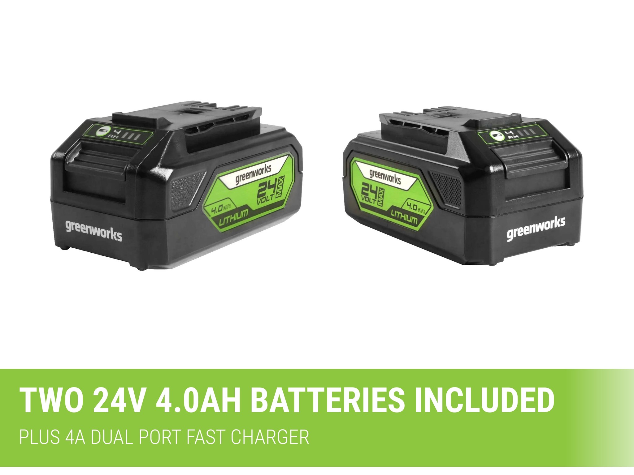 Greenworks 24Vx2 Lawn Mower 410mm Brushless 4.0Ah Kit — image 6