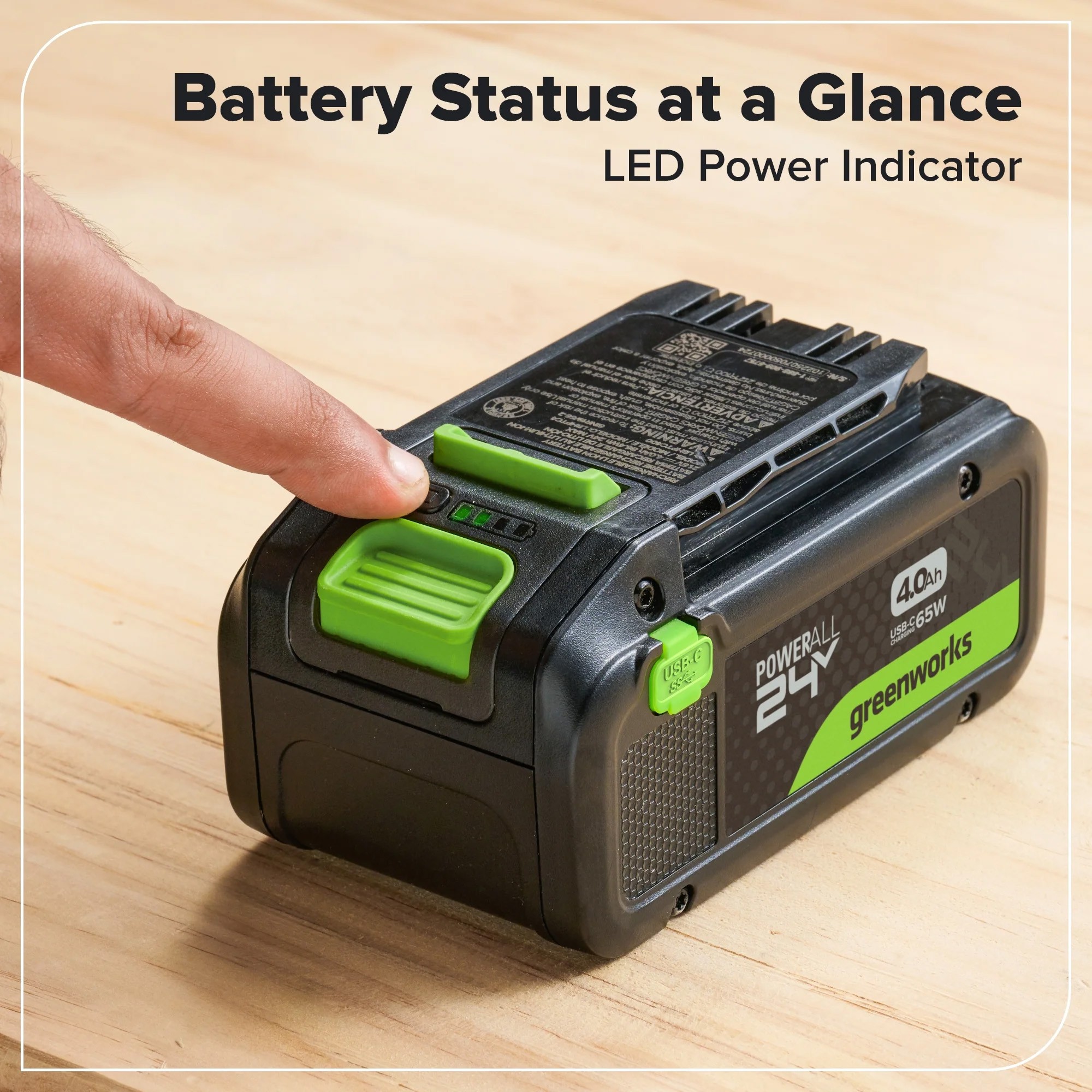 Greenworks 24V 4.0Ah High Power Battery — image 5