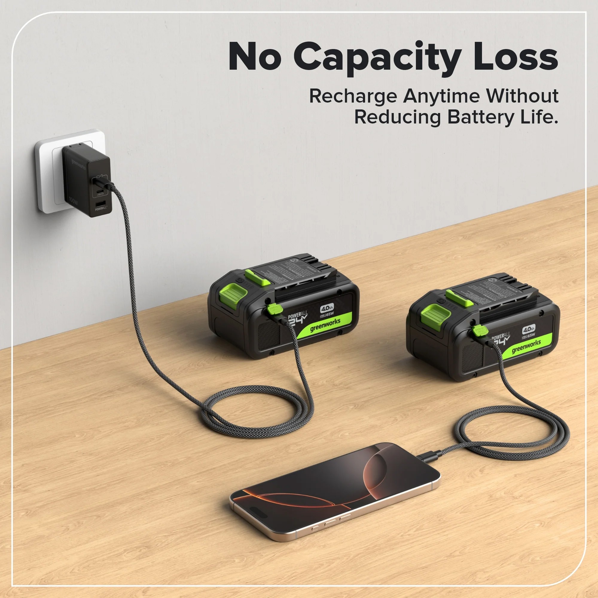 Greenworks 24V 4.0Ah High Power Battery — image 6