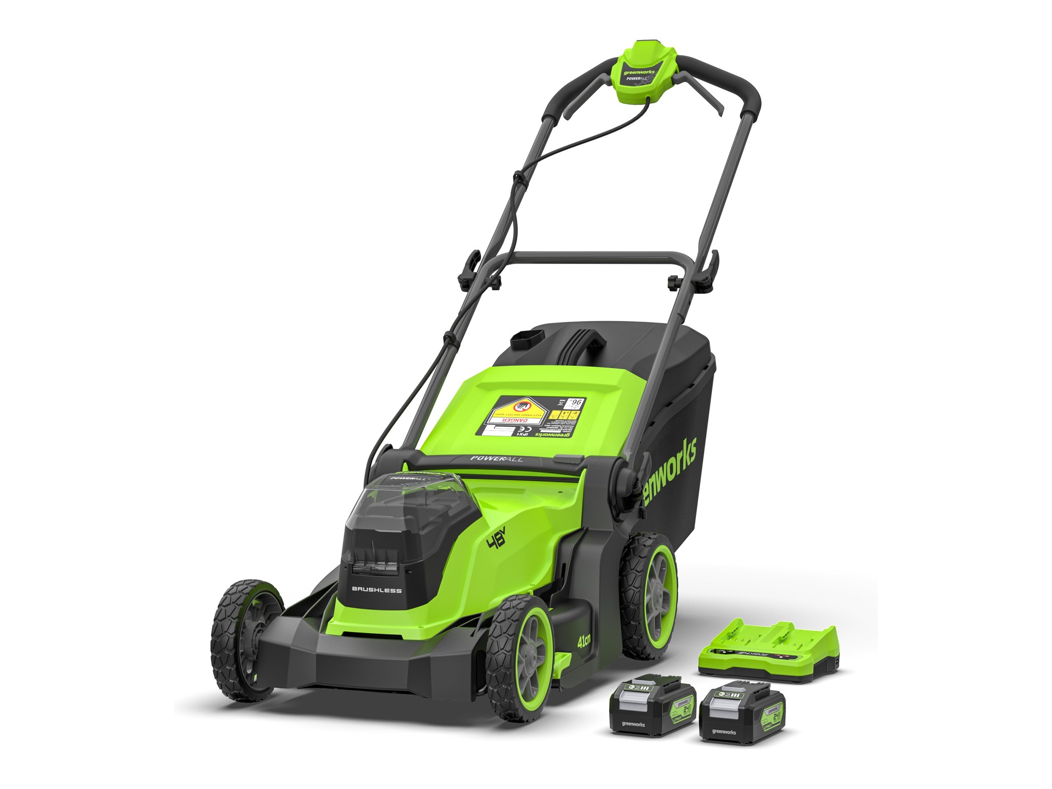 Greenworks 24Vx2 Lawn Mower 410mm Brushless 4.0Ah Kit — image 1
