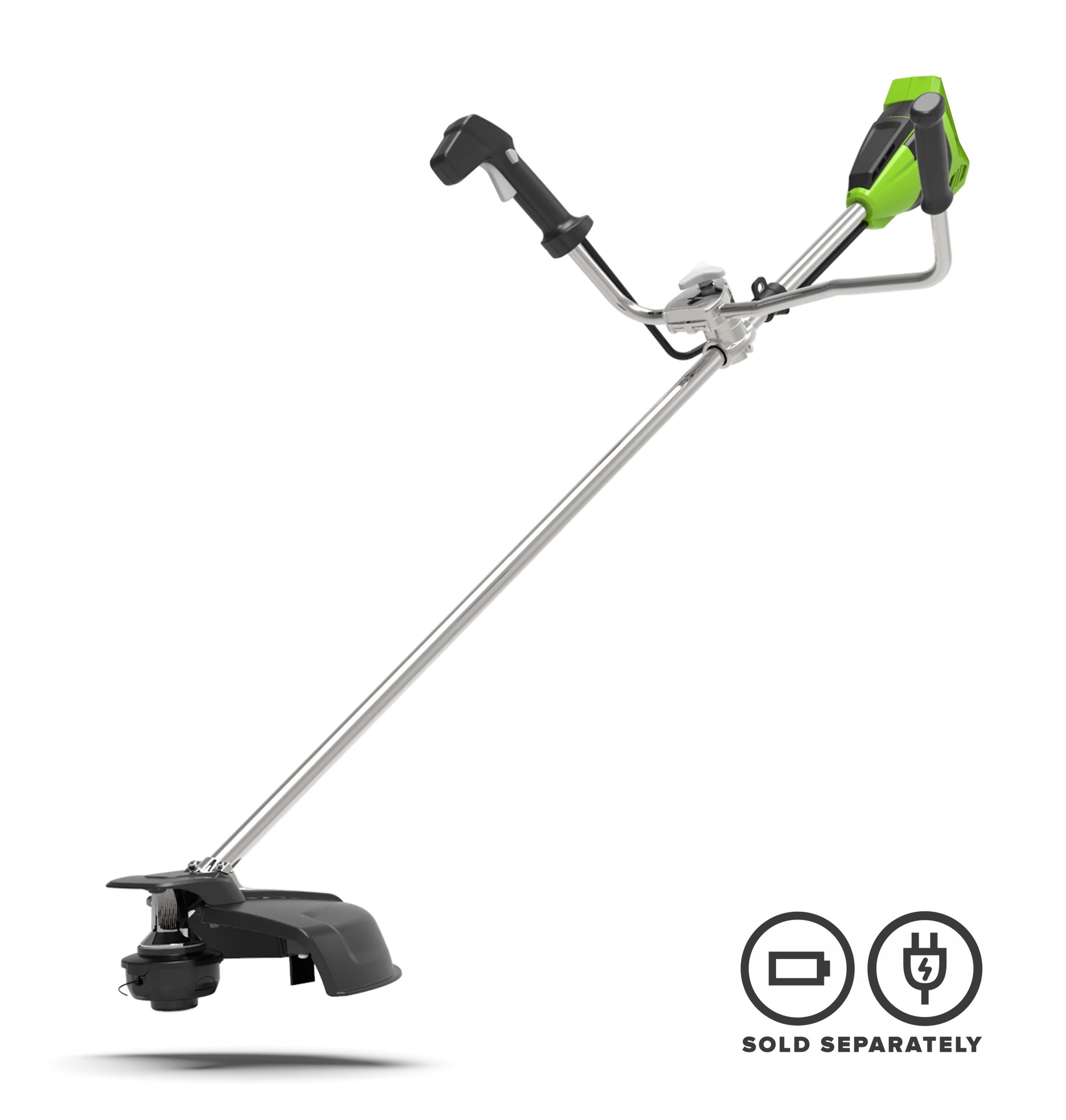 Greenworks 40V Bike Handle Brush Cutter Brushless Skin — image 1