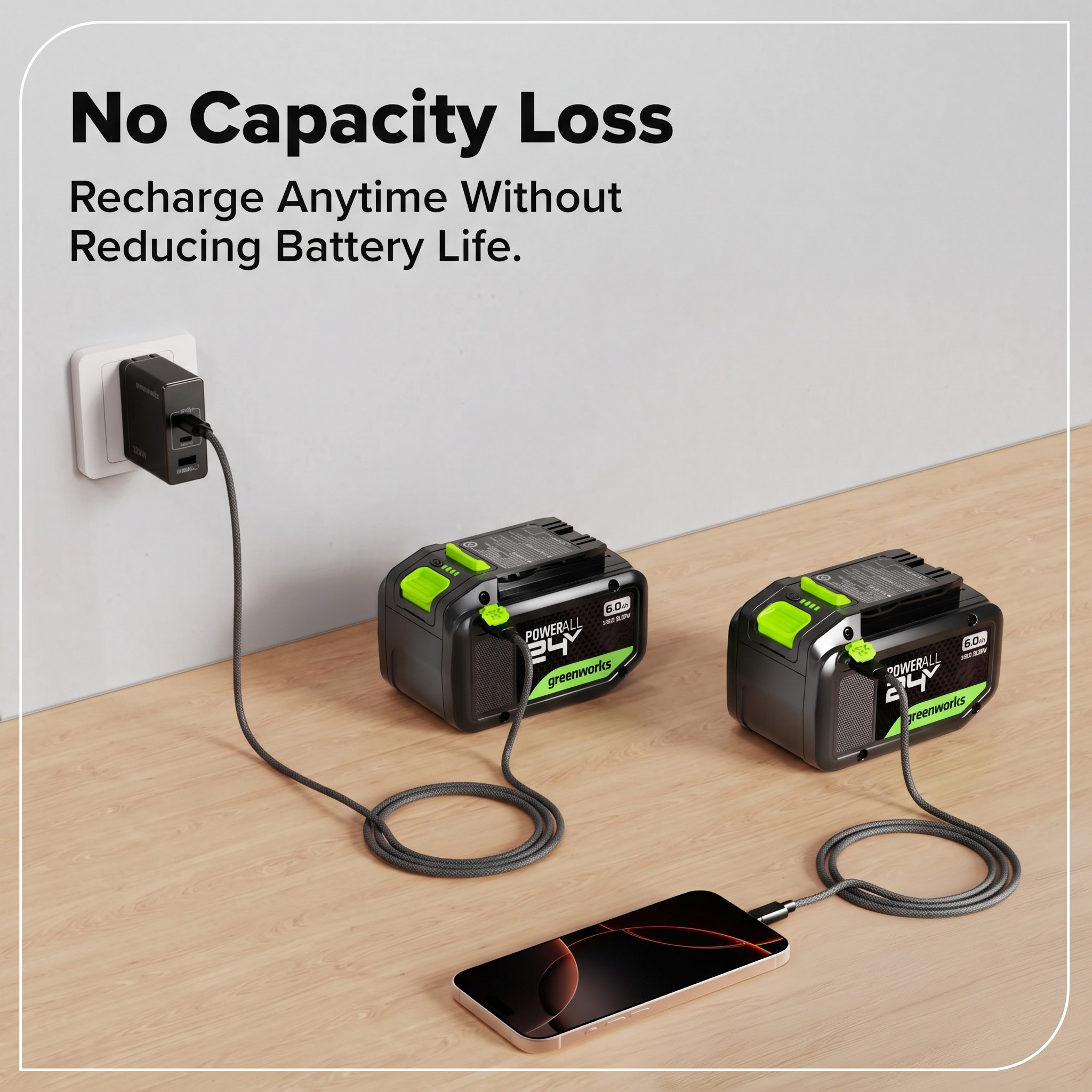 Greenworks 24V 6.0Ah High Power Battery — image 3