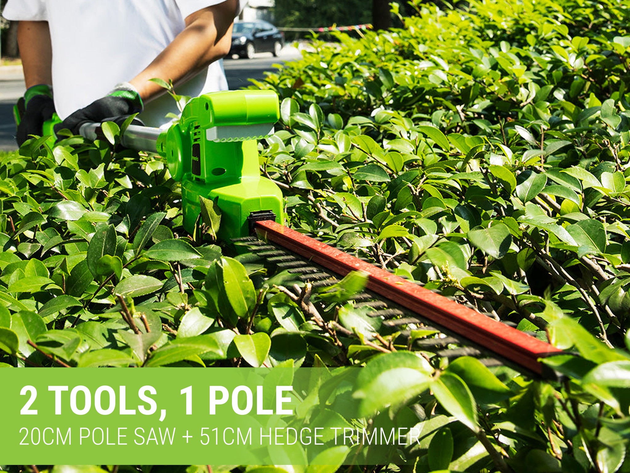 Greenworks 24V Pole Saw and Pole Hedge Trimmer Combo Skin — image 2