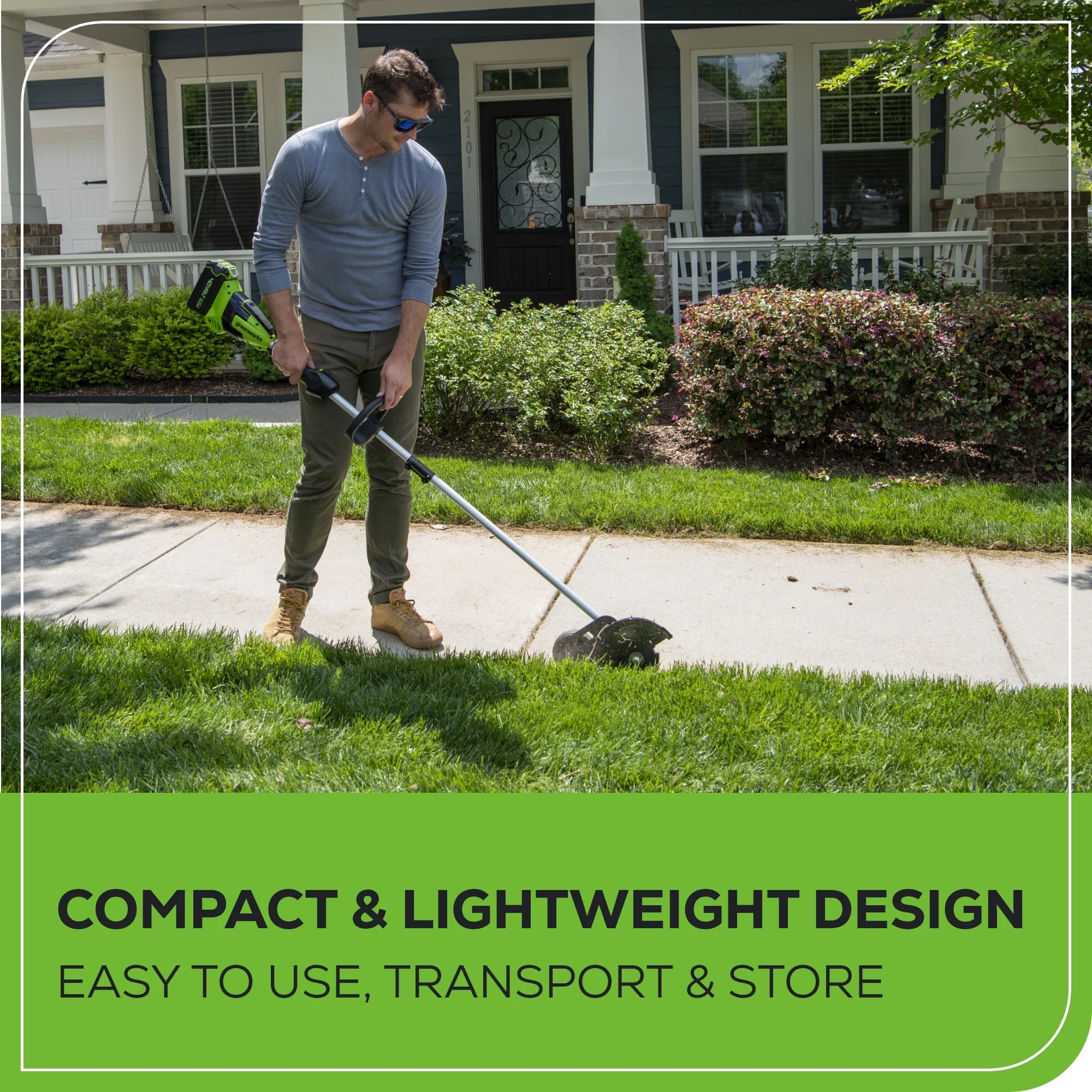 Greenworks 40V 200mm Edger Brushless Skin — image 2