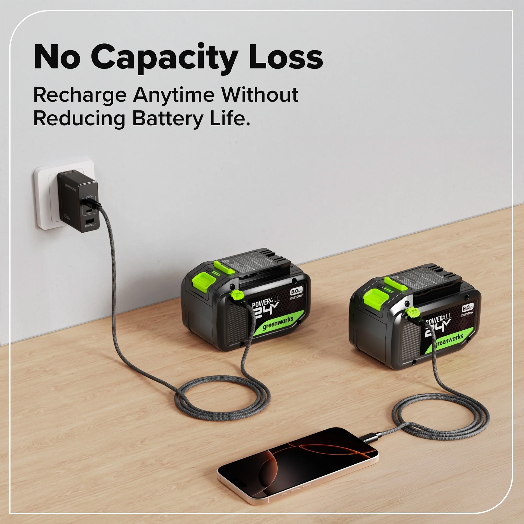 Greenworks 24V 8.0Ah High Power Battery — image 3