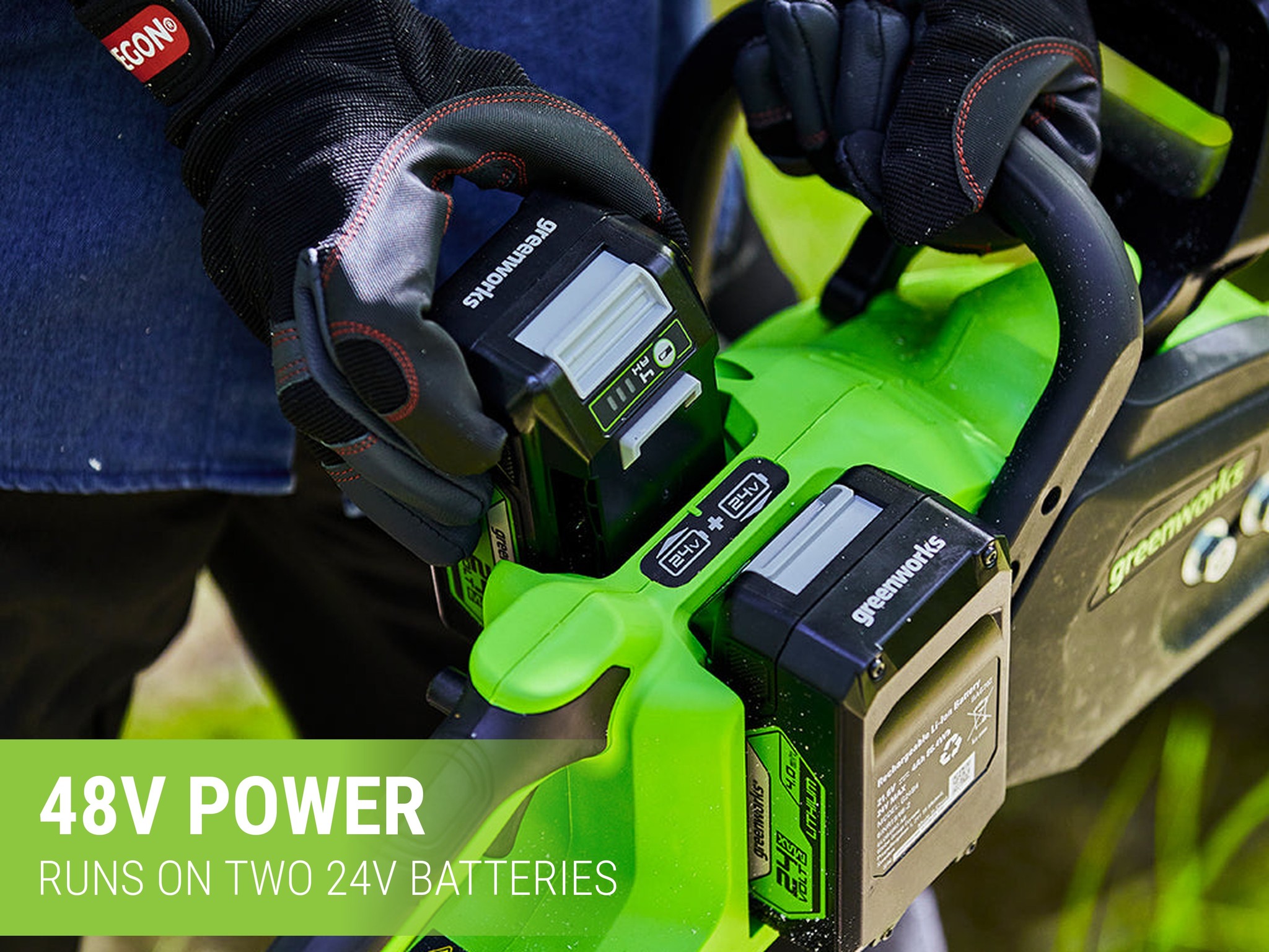 Greenworks 24Vx2 Chainsaw 14" Brushless  Skin — image 3