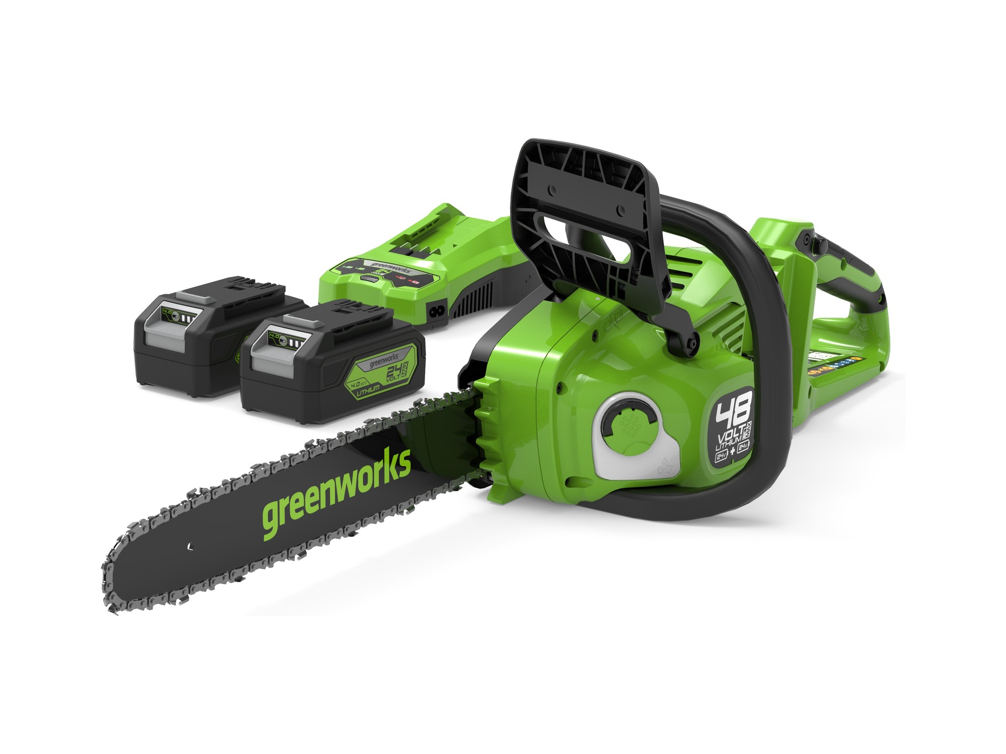 Greenworks 24Vx2 Chainsaw 14" Brushless  4.0Ah Kit — image 1