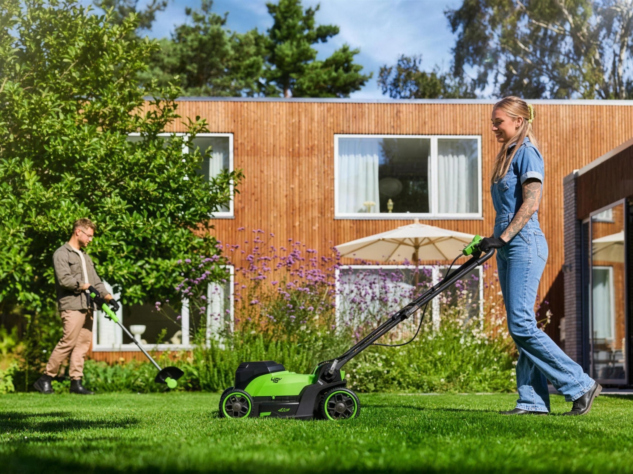 Greenworks 24Vx2 Lawn Mower 410mm Brushless 4.0Ah Kit — image 5