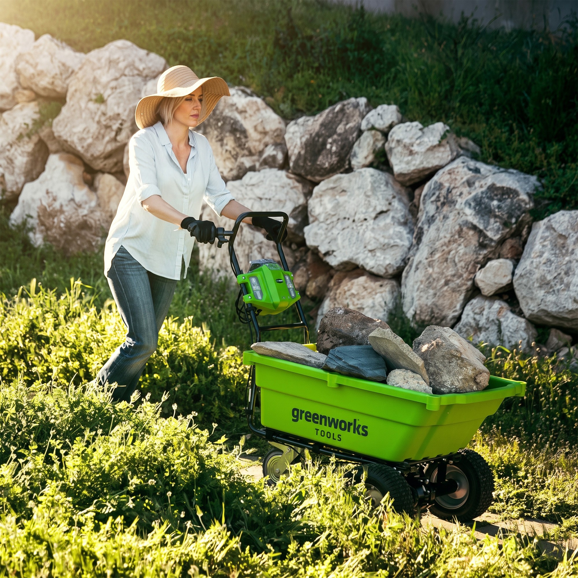 Greenworks 40V Garden Cart 100kg Skin — image 2