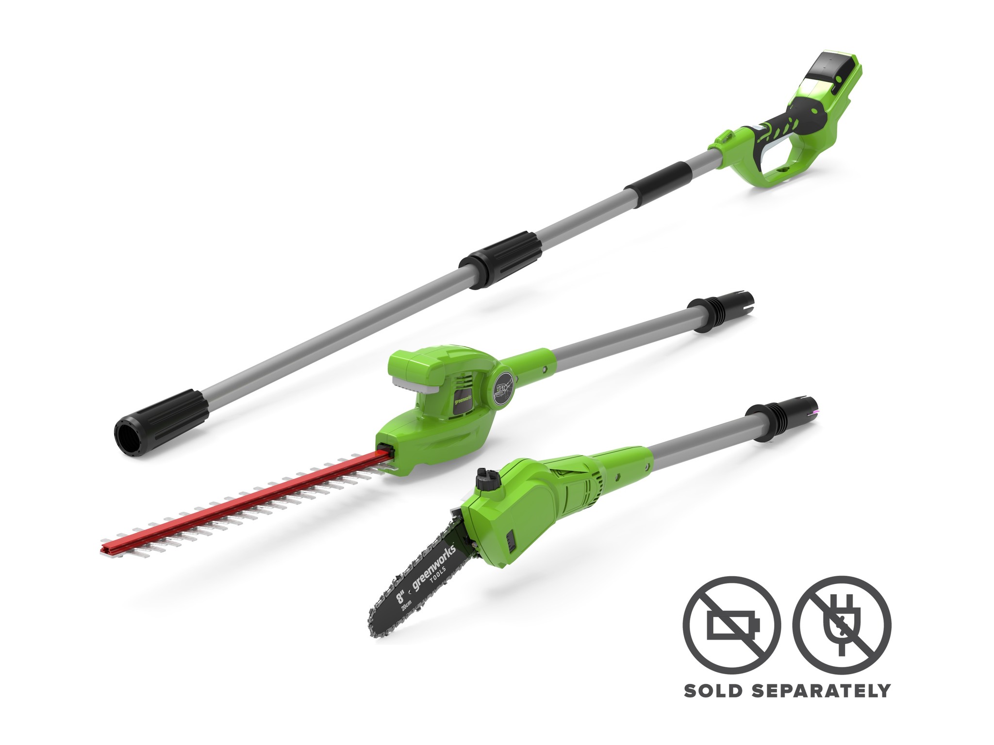 Greenworks 24V Pole Saw and Pole Hedge Trimmer Combo Skin — image 1