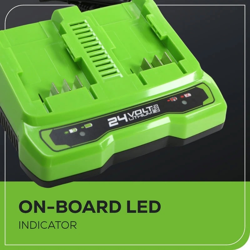 Greenworks 24V Li-Ion 4A Dual Port Fast Charger — image 5