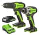 Greenworks 24V Drill Driver Combo 2.0Ah Kit — image 1