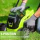 Greenworks 24V Lawnmower 320mm Brushless 4.0Ah Kit — image 6