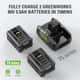 Greenworks Pro 80V Li-Ion Battery Charger Dual Port — image 2