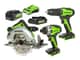 Greenworks 24V Drill Drive Saw 3 Piece 2.0/4.0Ah Kit — image 1