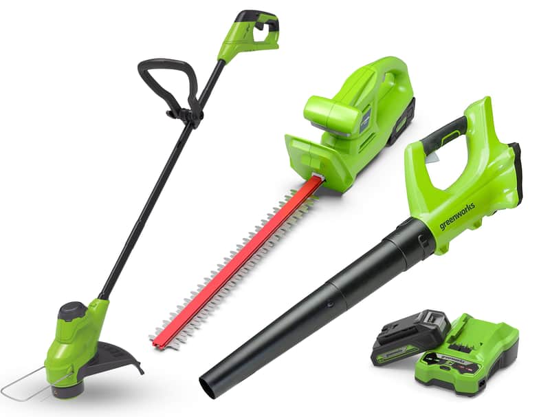 Greenworks 24V Garden Power 3 Piece 2.0Ah Kit — main product image