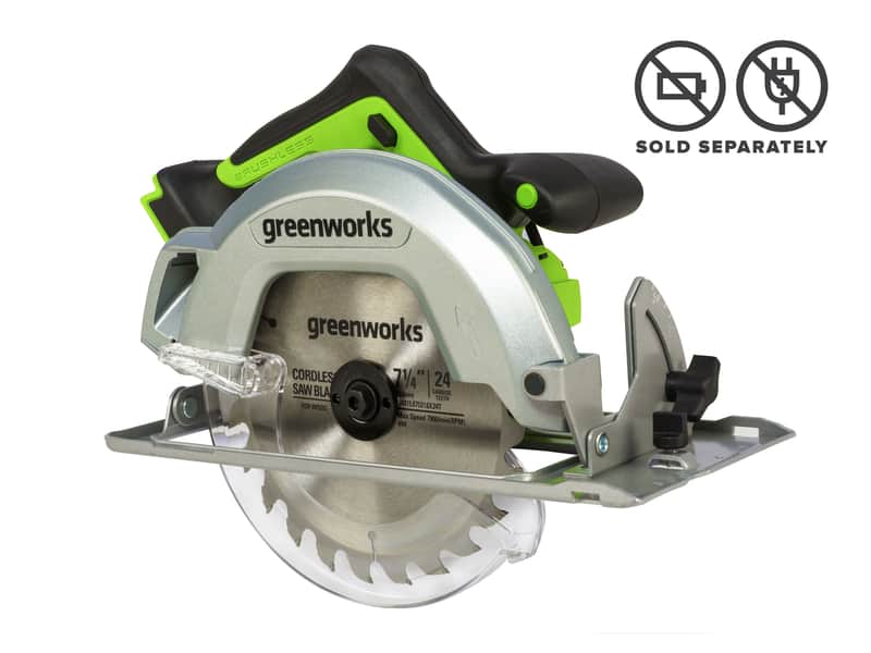 Greenworks 24V Circular Saw 185mm Brushless Skin — main product image