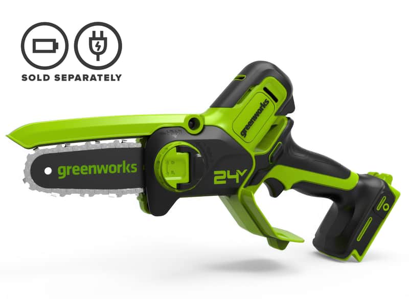 Greenworks 24V Mini Chainsaw 6" Brushless Skin — main product image
