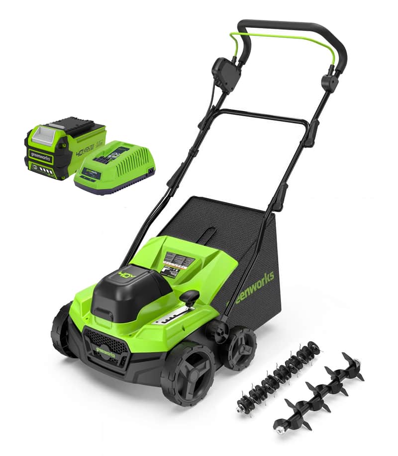 Greenworks 40V Scarifier 360mm Brushless 2.0Ah Kit — main product image