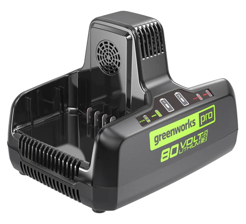 Greenworks Pro 80V Li-Ion Battery Charger Dual Port — main product image