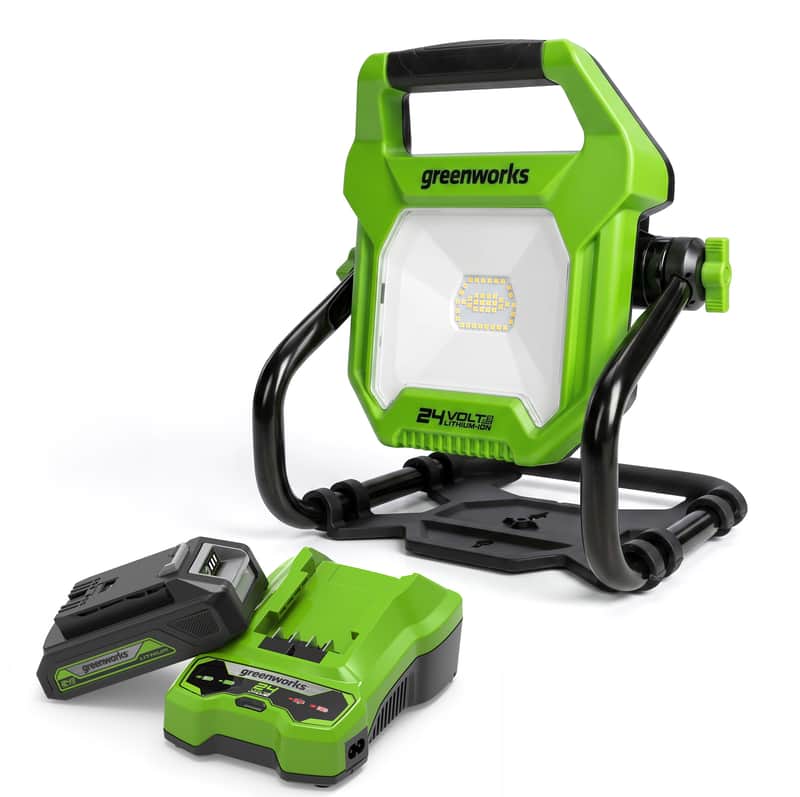 Greenworks 24V LED Work Light 2000 Lumen 2.0Ah Kit — main product image
