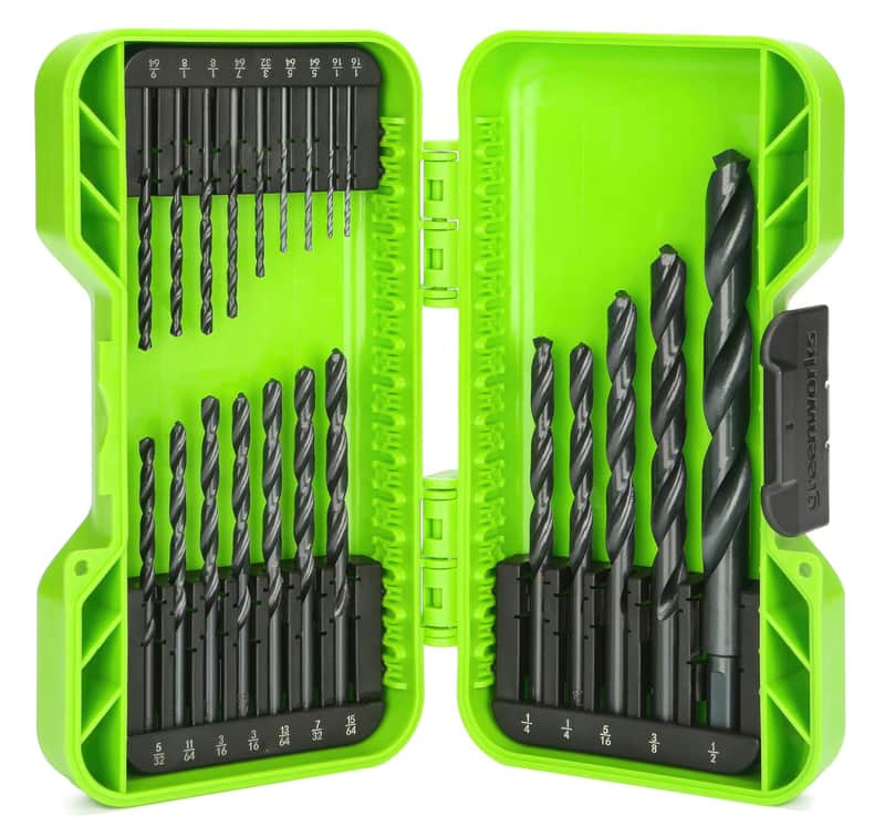 Greenworks Black Oxide Drill Bit Set 21 Piece — main product image