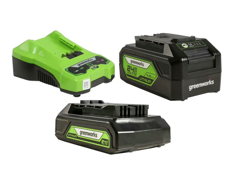 Greenworks 24V Battery & Charger 3 Piece Kit 2.0/4.0Ah — main product image