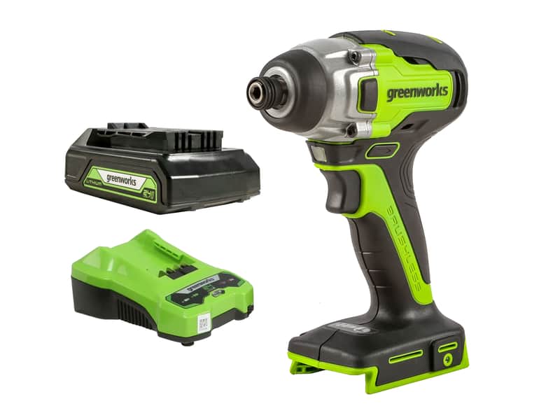Greenworks 24V Impact Driver Brushless 2.0Ah Kit — main product image